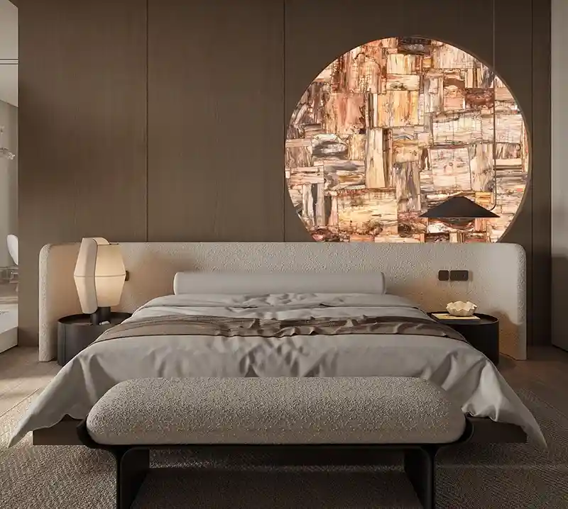 Brown Petrified Wood Retro