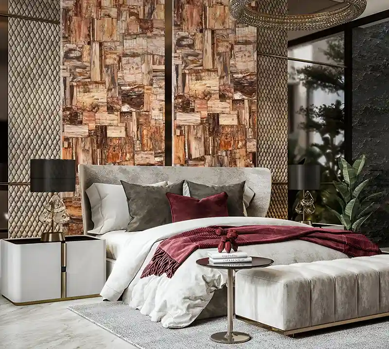 Brown Petrified Wood Retro