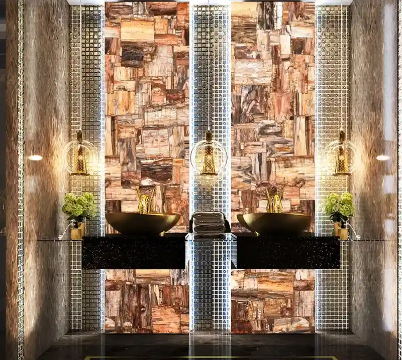 Brown Petrified Wood Retro