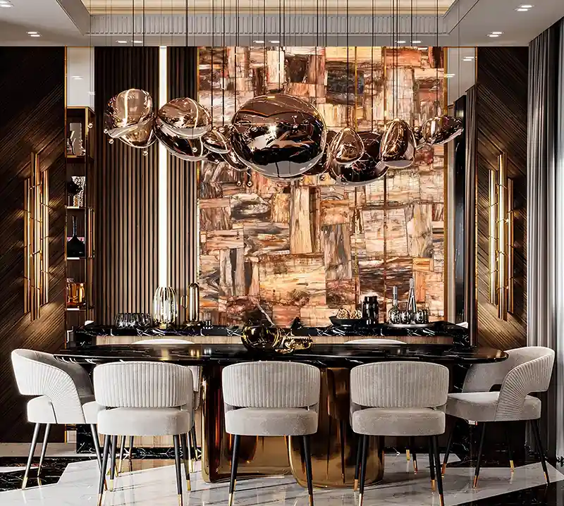 Brown Petrified Wood Retro