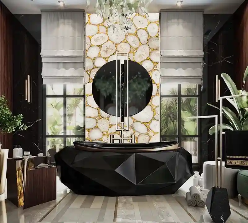 Crystal Agate With Gold