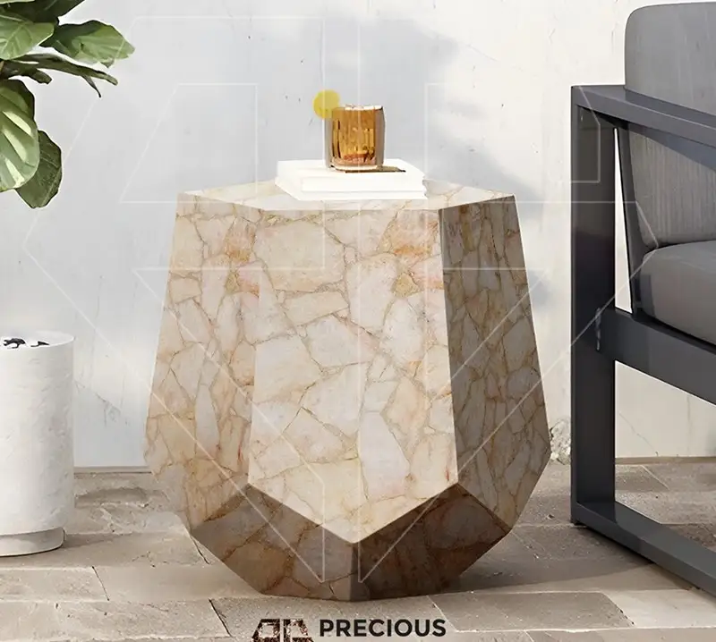 Golden Quartz Reception Counter