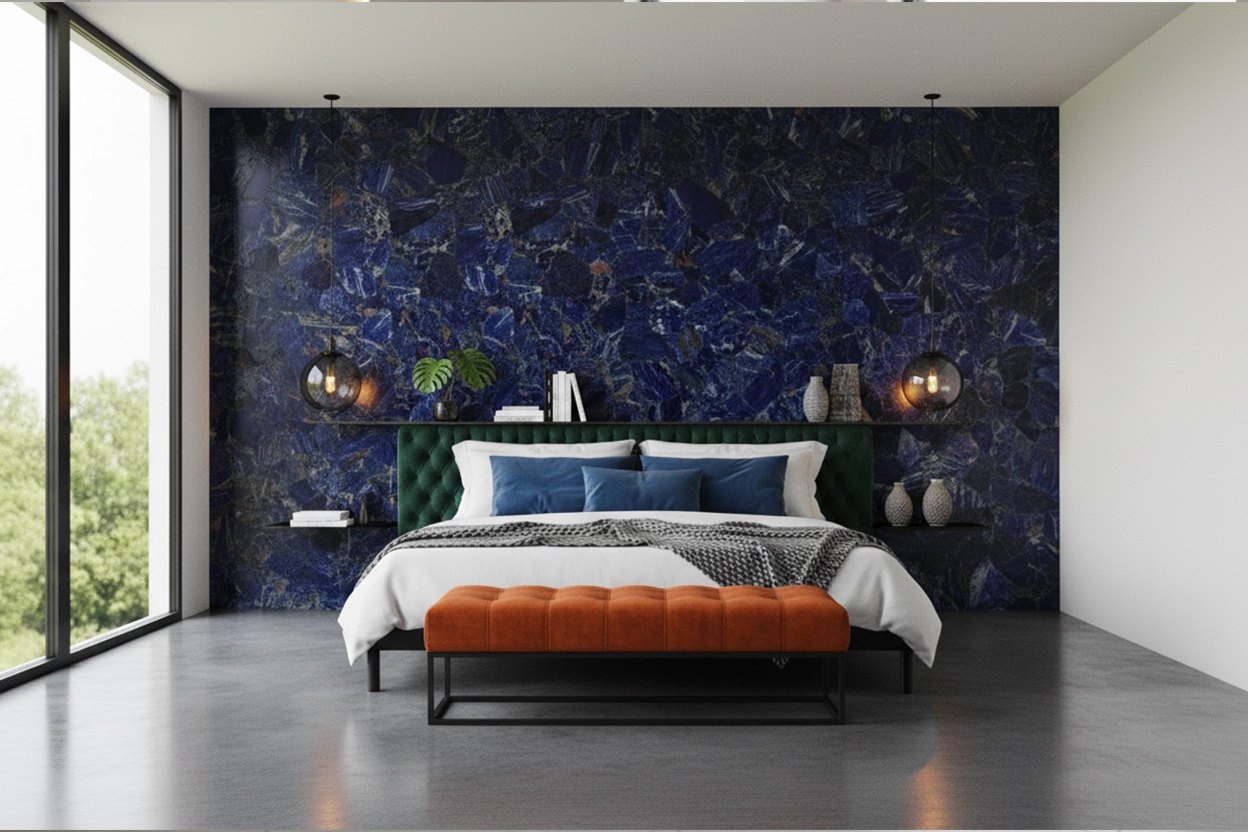 Elevate Your Space with Lapis Lazuli Semi Precious Slabs