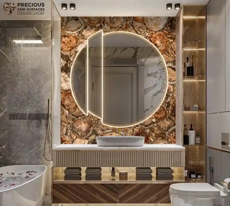 Brown Petrified Wood Round