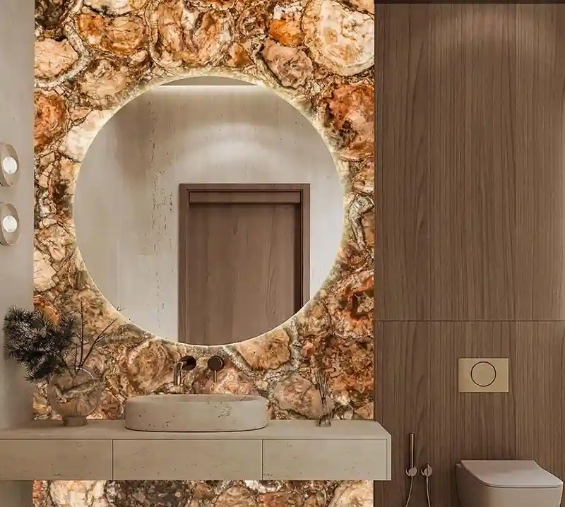 Brown Petrified Wood Round