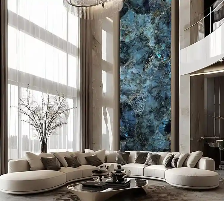 Labradorite Bedroom Feature Wall