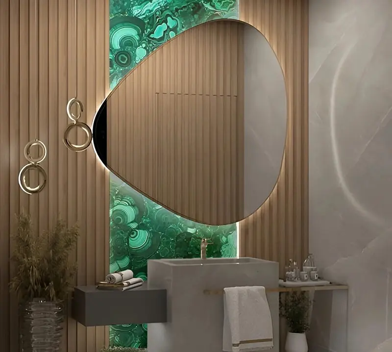 Malachite Flower Reception Counter