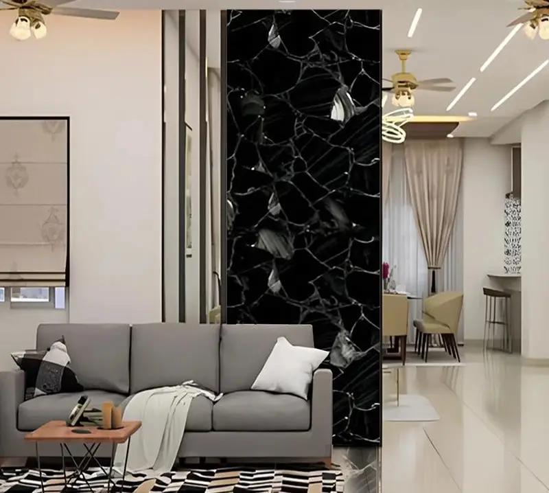 Obsidian Black With Silver