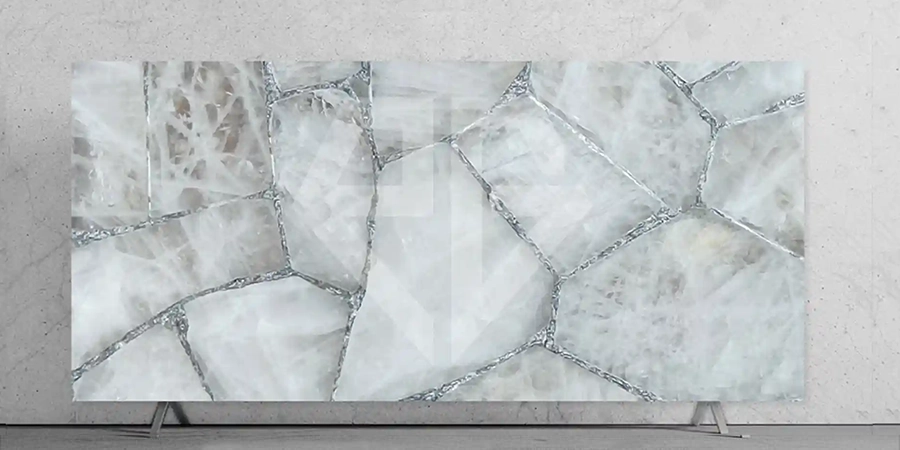 White Crystal Quartz With Sparkle