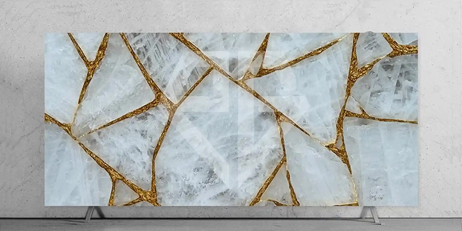 White Crystal Quartz With Sparkle